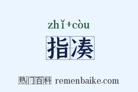 指凑是什么意思的图片